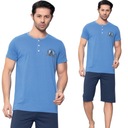 МУЖСКАЯ ПИЖАМА, КОРОТКИЙ РУКАВ, КОРОТКИЕ ШОРТЫ/ХЛОПОК