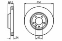 BOSCH DISCOS DE FRENADO 2 PIEZAS PARTE DELANTERA AUDI Q7 PORSCHE CAYENNE VW TOUAREG 