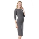 Tehotenské spoločenské šaty Stripe Šaty na dojčenie Dĺžka nad kolená