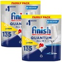 Капсулы Finish для посудомоечной машины Quantum All-in-1 135 x2 270 шт. ЛИМОН ЛИМОН