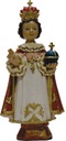 Статуэтка Иисуса Христа из Праги, красная накидка, 12 см