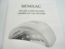 Semilac UV LED lampa 24/48W Napájanie sieťové