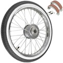 KOŁO OPONA 2.25-16 CAL ROMET KOMAR PEGAZ TYŁ BIAŁA