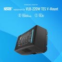 Newell VLB-220W TES — аккумулятор V-Mount, 15000 мАч, 14,8 В, 222 Втч