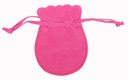 СУМКА ДЛЯ МОНЕТ МАЛИНОВЫЙ БАРХАТ 7Х9СМ