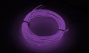 EL WIRE Светодиодная оптоволоконная лента окружающего освещения 4M Фиолетовая