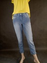 Nohavice Cecil svetlo modré prúžky jeans veľ.26/26 Model Style Scarlett