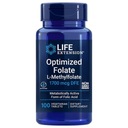 Life Extension Optimized Folate 1000 mcg 100 kapsúl Stav balenia originálne