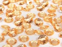 Свадебные кристаллы БРИЛЛИАНТЫ 12 мм золото 100 шт.