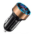 АВТОМОБИЛЬНОЕ ЗАРЯДНОЕ УСТРОЙСТВО 3.1A QC 3.0 ИЗМЕРИТЕЛЬ НАПРЯЖЕНИЯ