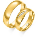 ЗОЛОТЫЕ ОБРУЧАЛЬНЫЕ КОЛЬЦА 585 БРИЛЛИАНТОВ M.JOPEK