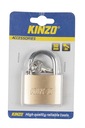 Kinzo - Mosadzný visiaci zámok 50 mm s 3 kľúčmi Počet kľúčov v cene 3