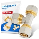 ТРОЙНИК PEX 20 ММ РЕЗЬБОВОЕ СОЕДИНЕНИЕ ТРУБ КОЛЛЕКТОР НАПОЛЬНОГО ОТОПЛЕНИЯ 3Y-T