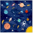 Бумажные САЛФЕТКИ ПЛАНЕТЫ день рождения КОСМОС вечеринка