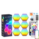 LAMPA LED ZESTAW 6 X PANEL HEKSAGON WIFI SMART TUYA RGB BIAŁY INTELIGENTNA