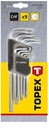 Kľúče Torx T10-T50, sada 9 ks Značka Topex