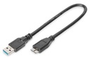 DIGITUS USB A — microUSB B 3.0 Кабель длиной 0,25 м для внешнего накопителя