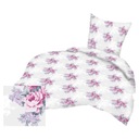 Постельное белье хлопковое 160х100 60х40 для детской кроватки цветы 248 розовое