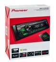 Автомагнитола PIONEER MVH-S120UBG FLAC AUX USB ANDROID 1-DIN зеленая