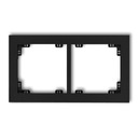 KARLIK DECO ДВОЙНАЯ РАМКА, МАТОВЫЙ ЧЕРНЫЙ
