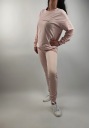Женский спортивный костюм Толстовка/Брюки хлопок LaTynka Pink M/L