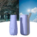 МИНИ-ЗОНТ ДОЖДЕВИК ДЛЯ ПУТЕШЕСТВИЙ, ПРОГУЛОК, ДЕЯТЕЛЬНОСТИ НА ОТКРЫТОМ ВОЗДУХЕ, СВЕТЛО-ФИОЛЕТОВЫЙ