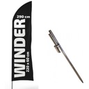 РЕКЛАМНЫЙ ФЛАГ 220х60 см + МАЧТА 290 см + ГОВОРЯЩИЙ