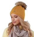 Polska Damska CZAPKA z polarem POMPON - KOLORY V13