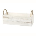 БЕЛАЯ ДЕРЕВЯННАЯ ЯЩИКА ДЛЯ ЦВЕТОВ, ТРАВ, ОБОГРЕВАТЕЛЕЙ