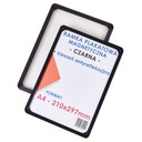 ЧЕРНАЯ МАГНИТНАЯ РАМКА ДЛЯ ПОСТЕРА A4 + ЗАЩИТНЫЙ КАРМАН ДЛЯ ПОСТЕРА - A4