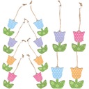 DEKOR TULIPANY OZDOB WIOSENNE DRZEWA DREWNIANE