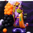Fóliový balón stojaci Čarodejnica Halloween 54x117 Výplň vzduchu