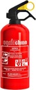 EXTINGUIDOR DE AUTOMÓVIL DE POLVO 1 KG OGNIOCHRON SOPORTE RZEP PARA DE MALETERO 