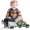 AUTO Samochód Land Rover z Przyczepą dla Konia