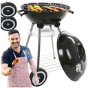 СФЕРИЧЕСКИЙ САДОВЫЙ УГОЛЬНЫЙ ГРИЛЬ С КРЫШКОЙ И КОЛЕСАМИ