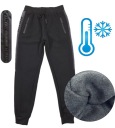 СПОРТИВНЫЕ БРЮКИ, спортивные костюмы мужские, THICK, утепленные, манжеты, 2XL