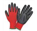 Защитные перчатки LATEX красные 10