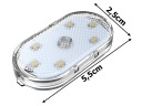 ЛАМПОЧКА 6 LED (СВІТЛОДІОД) RGB DO АВТОМОБІЛЯ ОСВІТЛЕННЯ САЛОНУ DOTYKOWA БЕЗПРОВІДНА  (16821069600) фото min 9