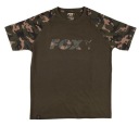 Футболка цвета хаки с камуфляжным принтом Fox Raglan XXL
