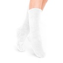 Ponožky OLMA farba biela motív klasický decokin
