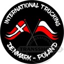 INTERNATIONAL TRUCKING DENMARK - POLAND NAKLEJKA W