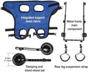 Invalidný vozík pre psov na zadné nohy, pre zviera Hmotnosť (s balením) 0.3 kg