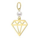 ЗОЛОТОЙ КУЛОН с ЖЕМЧУГОМ пр. 585 АЛМАЗ 14К