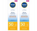 NIVEA SUN Матирующий крем для лица с УФ-фильтром SPF50 матирующий 50 мл x 2