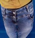 Modré džínsové nohavice CECIL 32/32 Dominujúca farba modrá