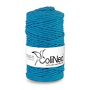 Нитка плетеная для макраме ColiNea 100% хлопок, 3мм 100м, синяя