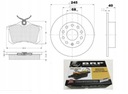 2 тормозных диска + 4 колодки ЗАДНИЕ Audi A4 B6 B7 Seat Exeo 245 мм.