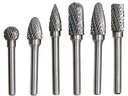 ФРЕЗЫ ПО МЕТАЛЛУ, 6 ШТ, КАРБИД ВОЛЬФРАМА