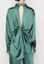Dámska saténová košeľa YAS zelená XL Pohlavie Výrobok pre ženy