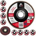 10шт ЛЕПЕЧНЫЕ ДИСКИ 125ММ P100 МЕТАЛЛ